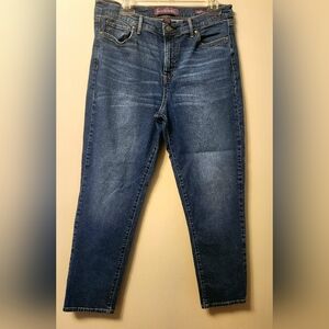 Women's Blue Cropped Jeans
